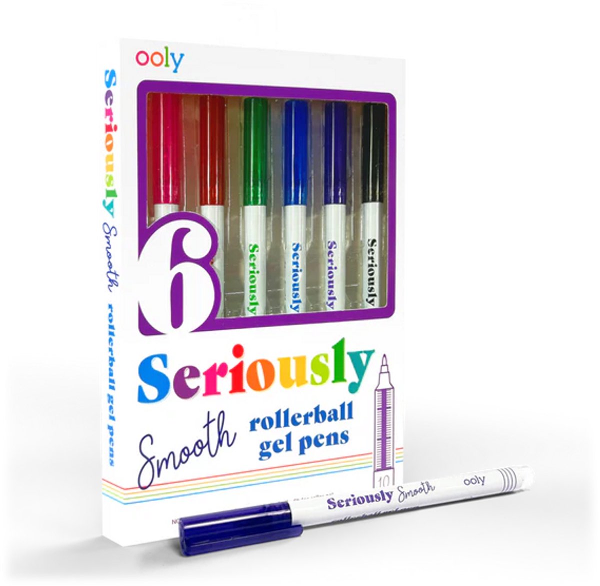 Ooly - seriously smooth - rollerball gel pens - 6 pieces