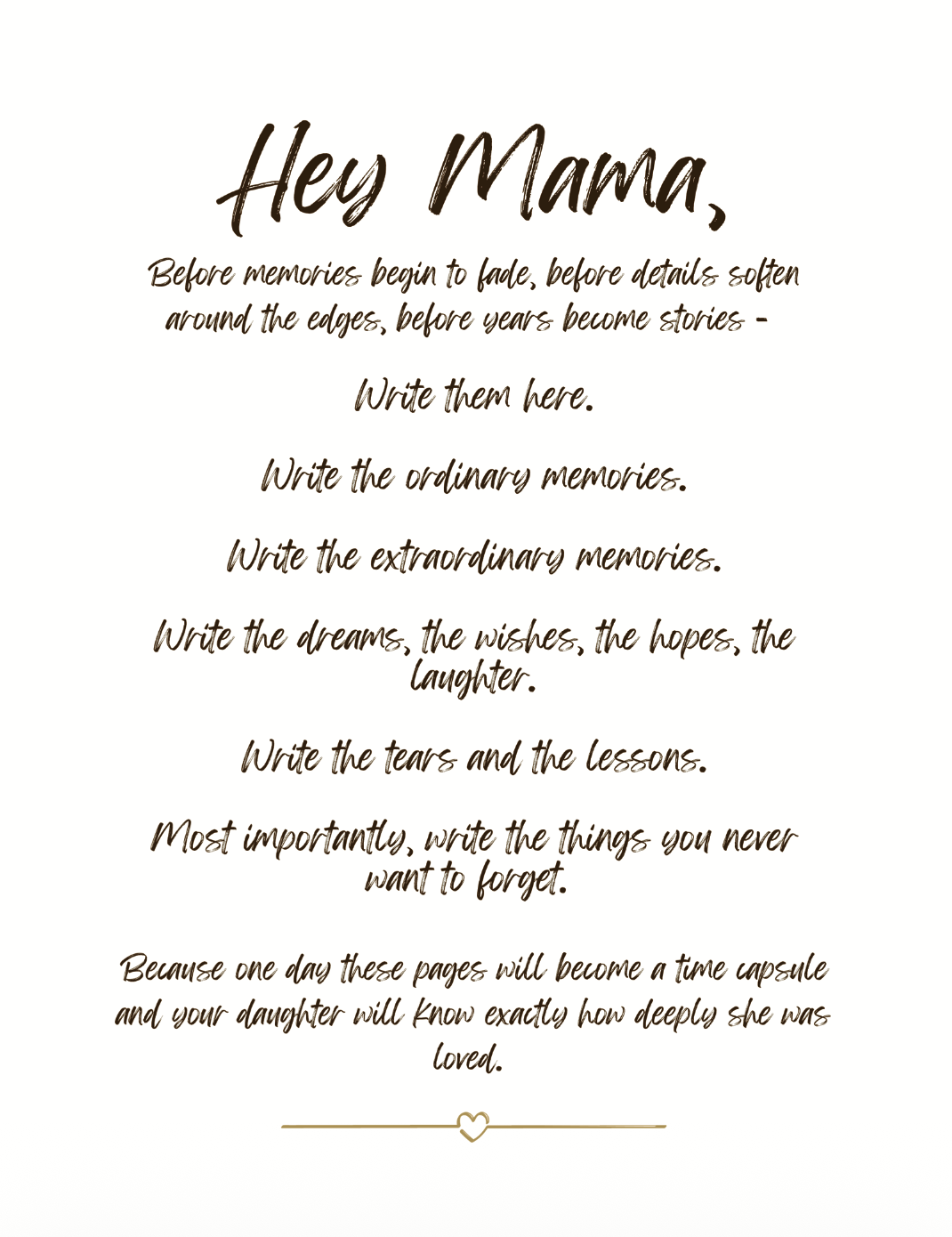 Letters to My Daughter: A Guided Memoir Journal