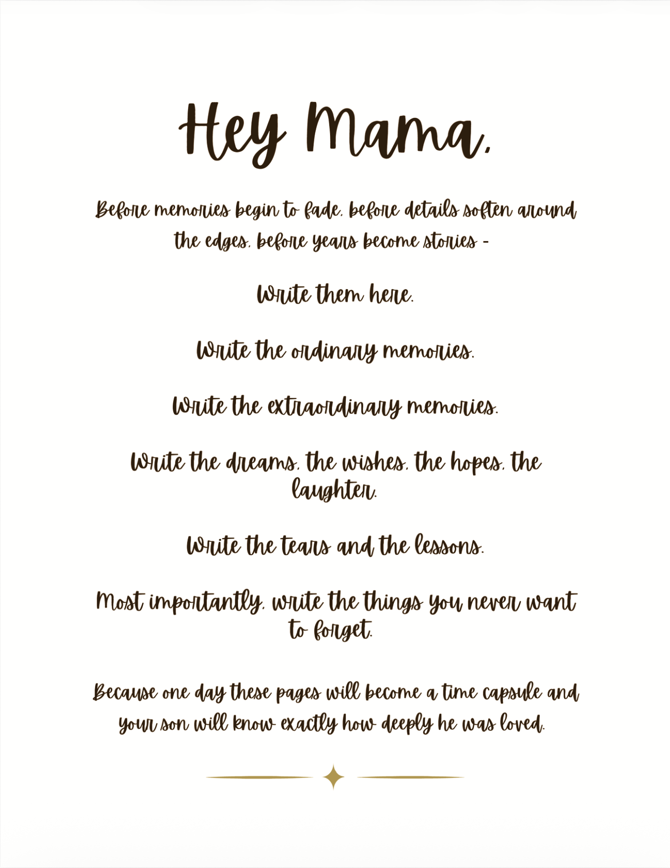 Letters to My Son: A Guided Memoir Journal