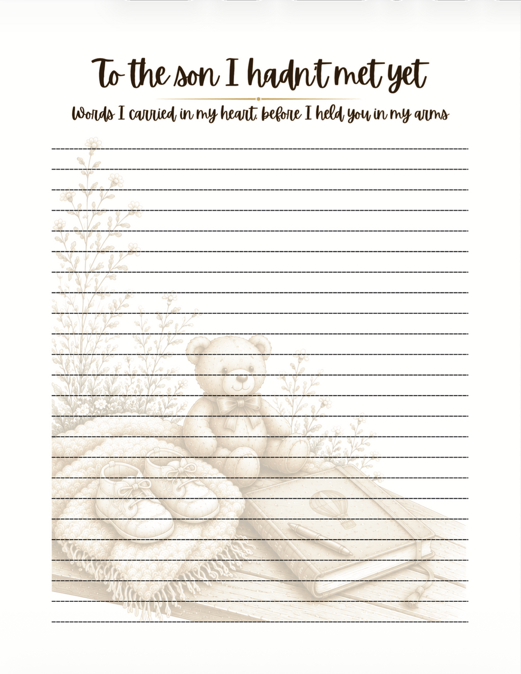 Letters to My Son: A Guided Memoir Journal